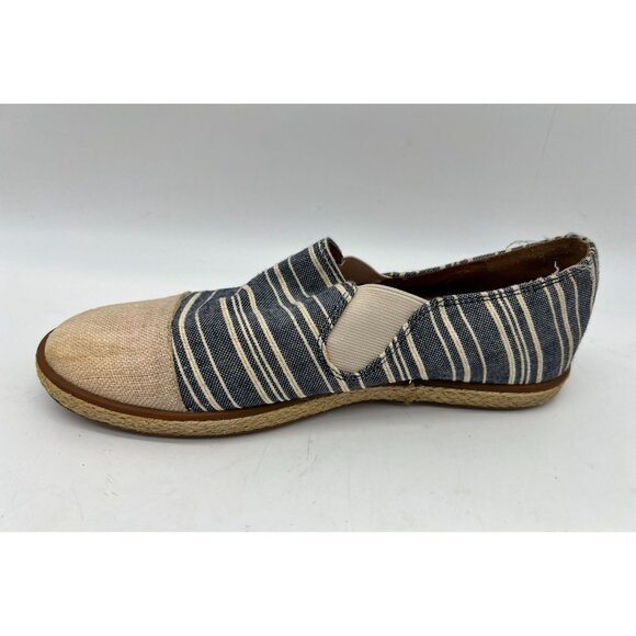Enzo Angiolini Womens Slip On Flat Espadrilles Size 8M Blue Striped Canvas - Picture 8 of 16